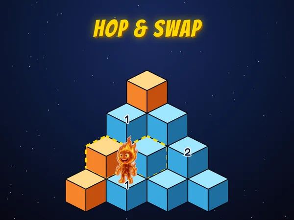 Hop & Swap game screenshot