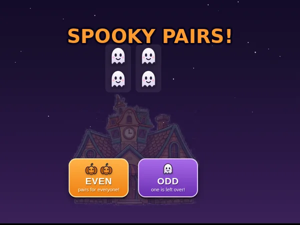 Spooky Pairs game screenshot
