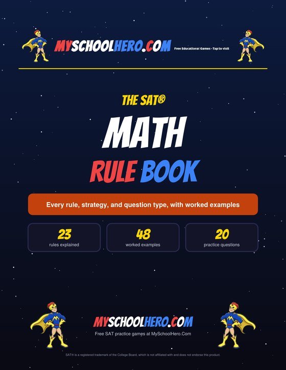 SAT Math Rule Book cover
